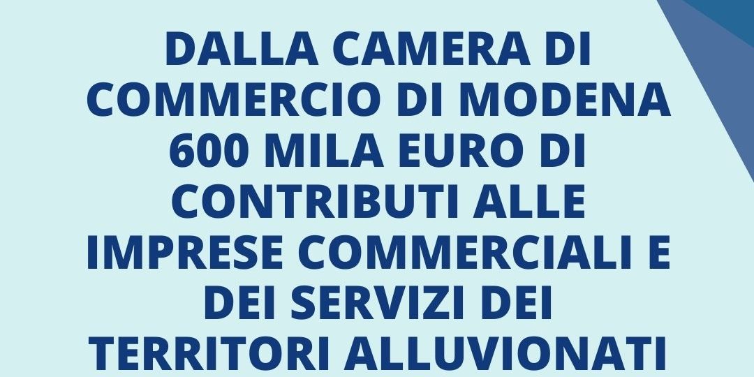 600 mila euro di contributi alle imprese commerciali e dei servizi dei territori alluvionati (1)